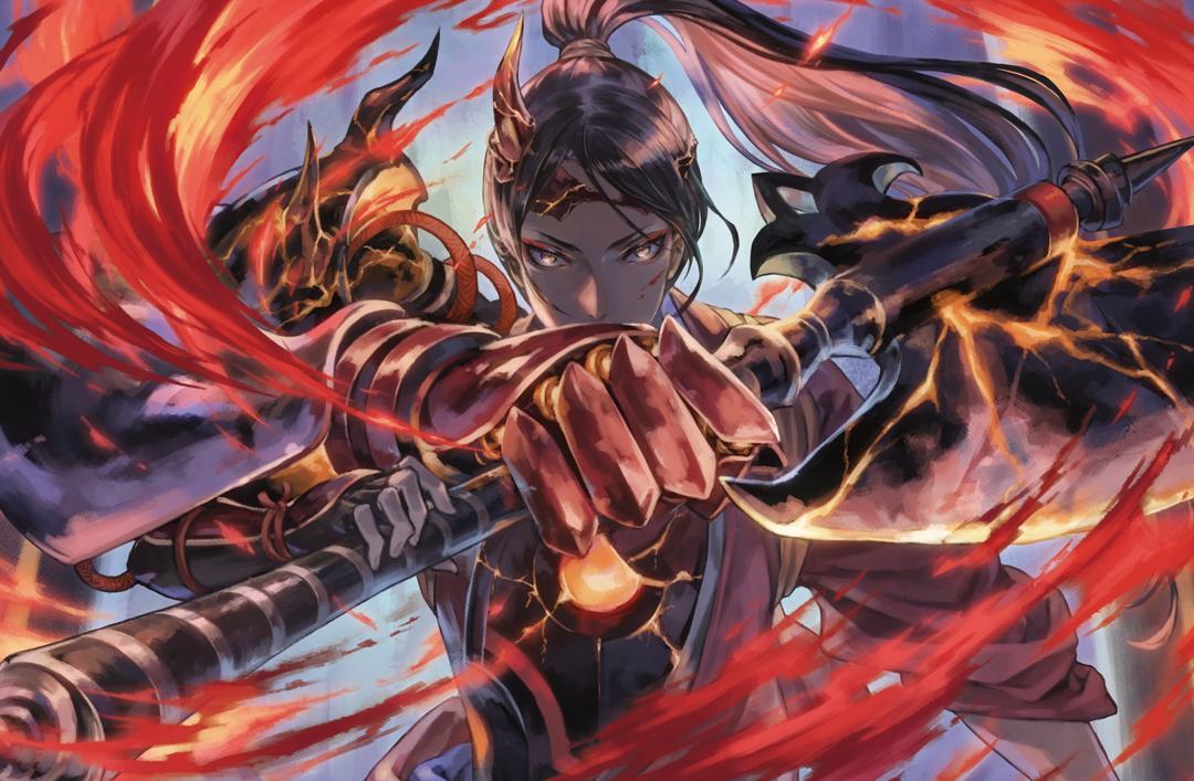 Commander Asari Lisona - Exclusive Magic the Gathering Kamigawa: Neon Dynasty Preview Card